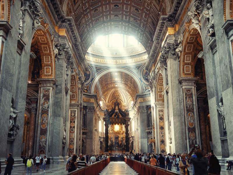 St Peter's Basilica inside photo