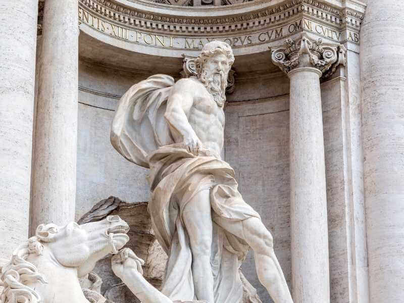 Neptune statue - Trevi Fountain