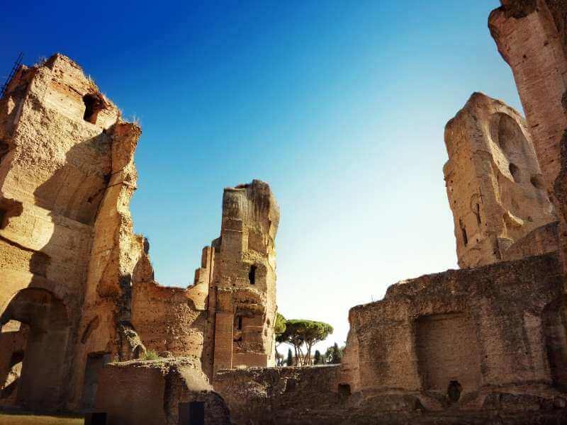 Caracalla thermal baths tour Rome