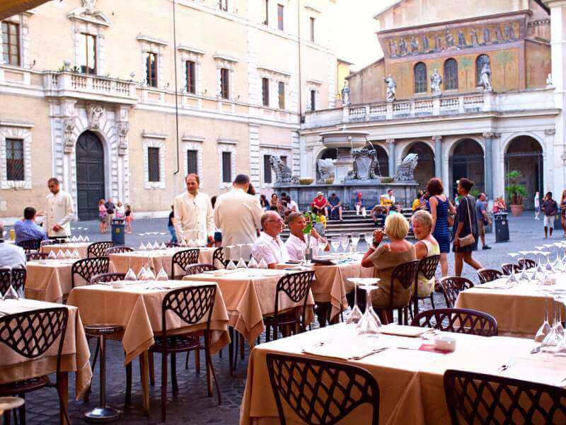 Restaurant-in-Trastevere-Rome
