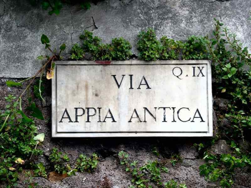 Via Appia sign