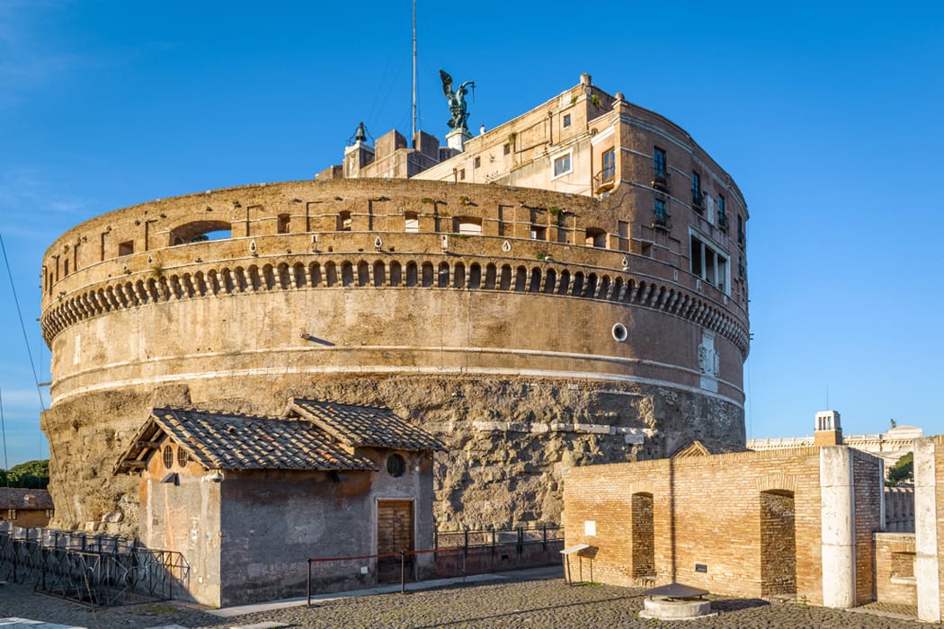 Inside-of-Castel-Sant-Angelo-in-Rome