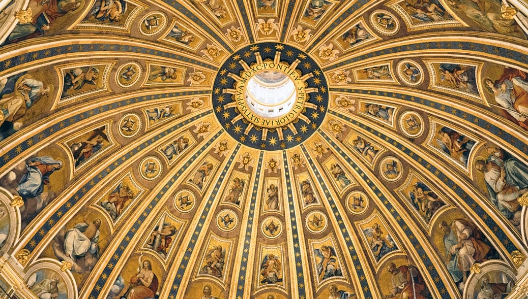 St-Peter-Basilica-Dome-Inside-Photo