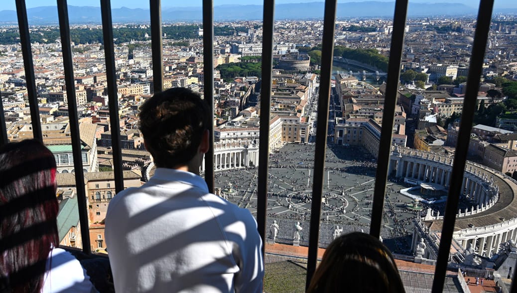 St.-Peter's-Basilica-Dome-View-of-Vatican-City